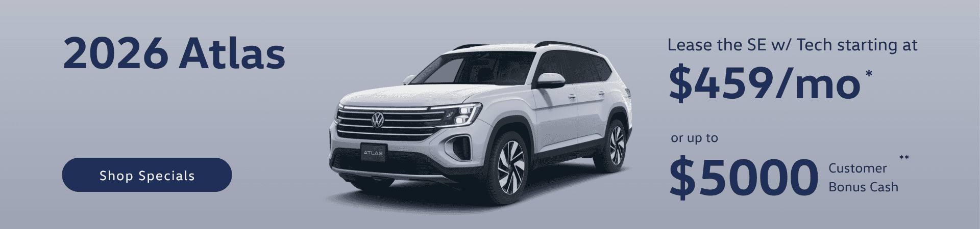 2026 vw atlas se september special offer