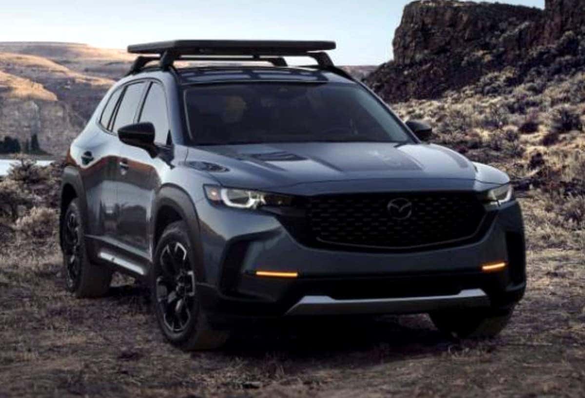 Mazda CX-50 compact SUV, cross-shopped against the 2026 Volkswagen Tiguan at Emich Volkswagen in Denver