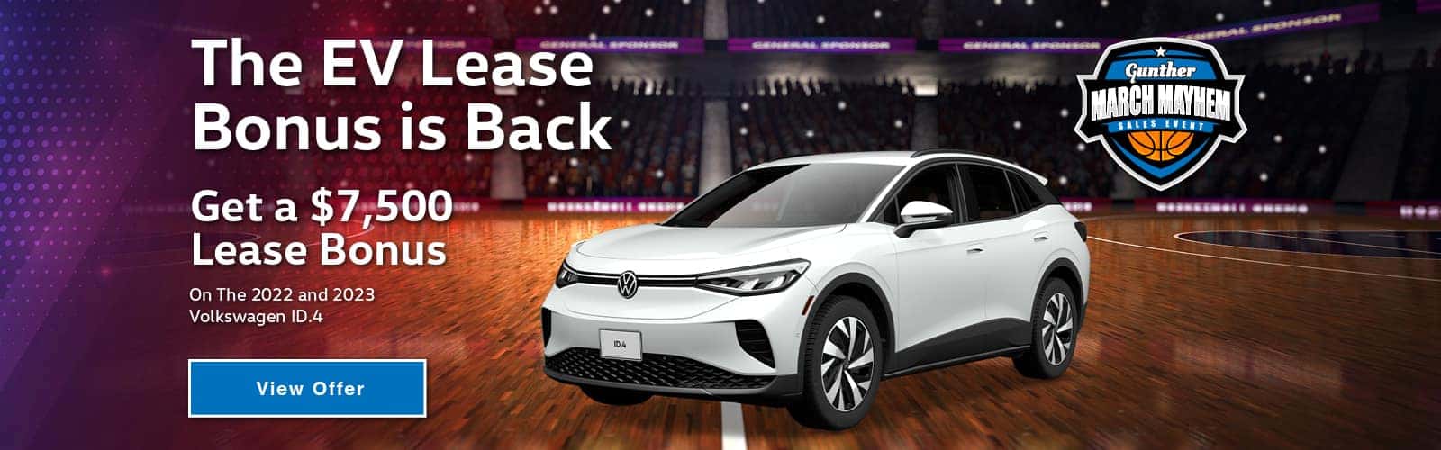The EV Lease Bonus is Back. $7,500 Lease Bonus on My22 and My23 Volkswagen ID.4.