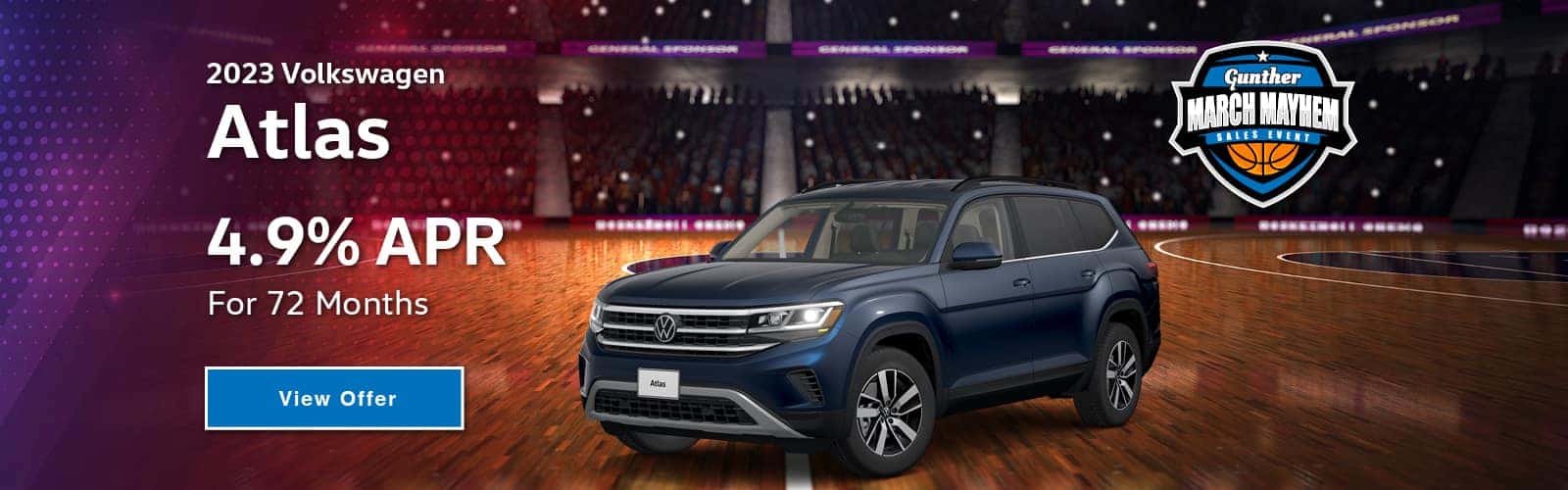 2023 Volkswagen Atlas. 4.9% APR for 72 Months.