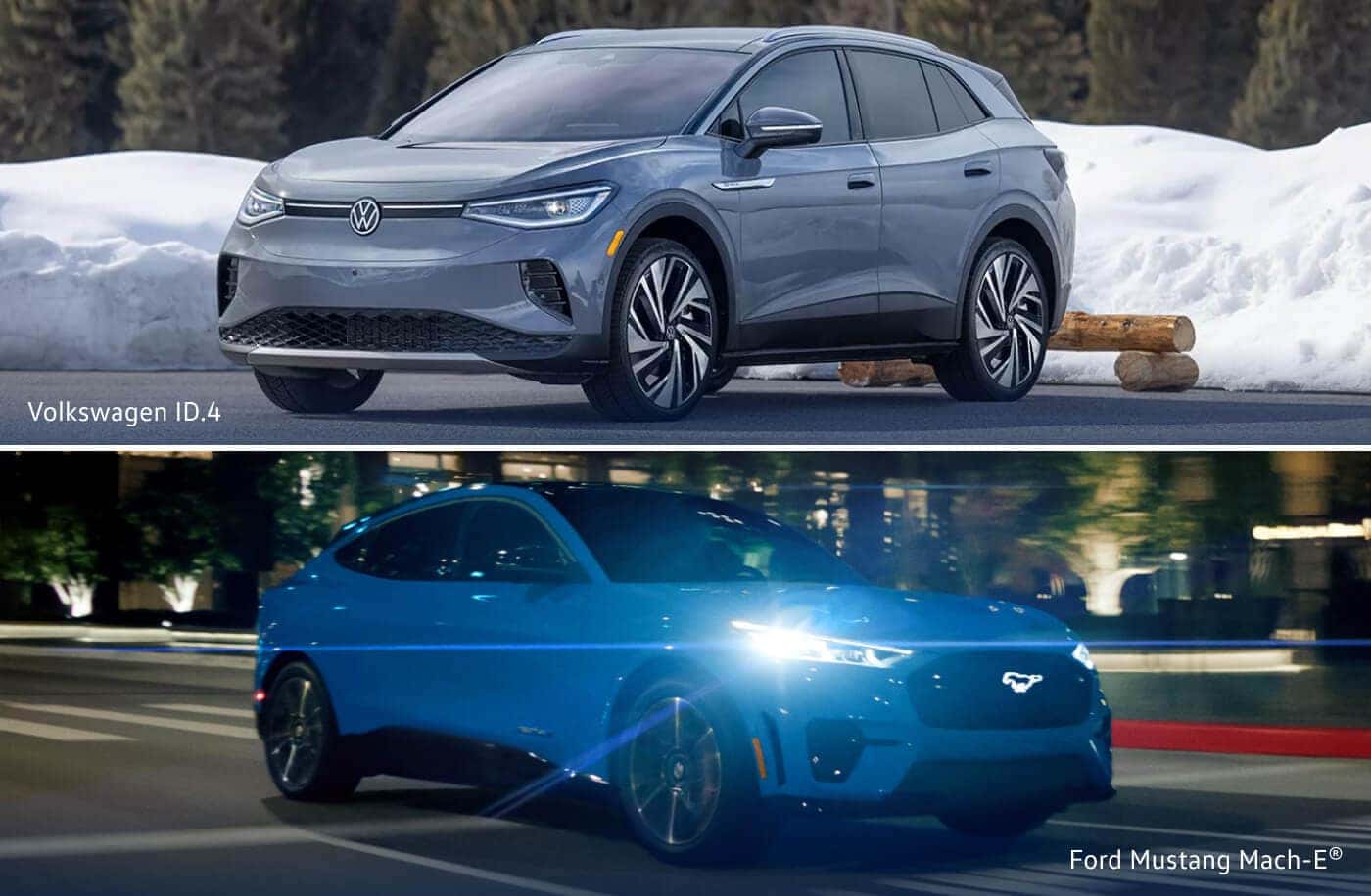 2025 VW ID.4 vs. 2024 Ford Mustang Mach-E: What's New?