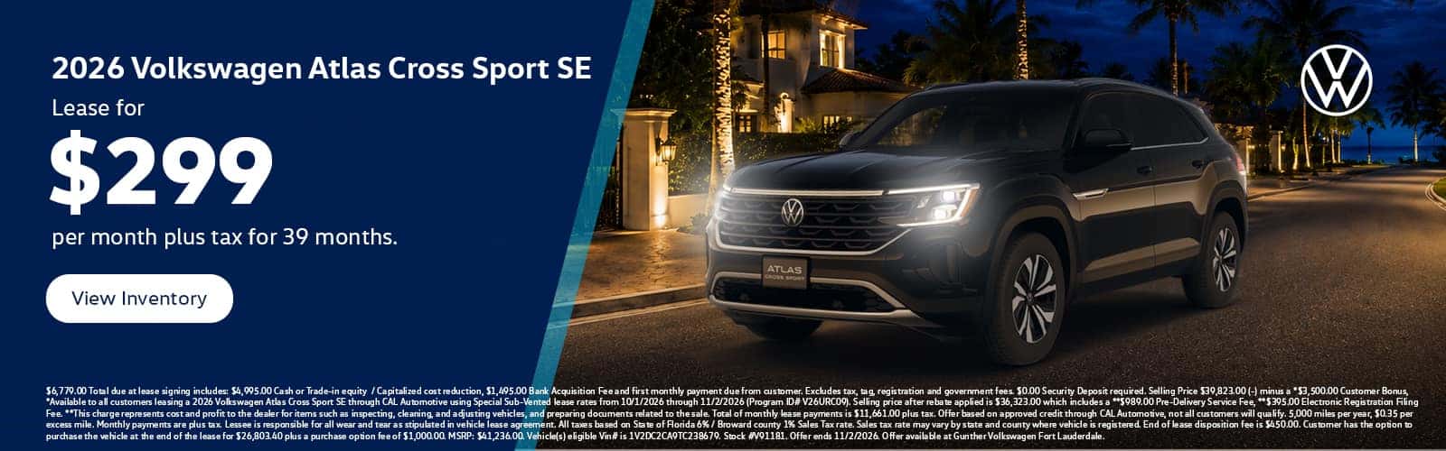 Atlas Cross Lease Specials