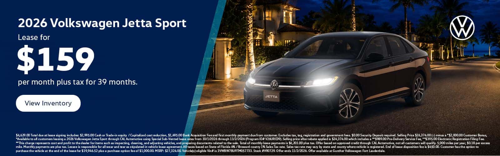 Jetta Lease Specials