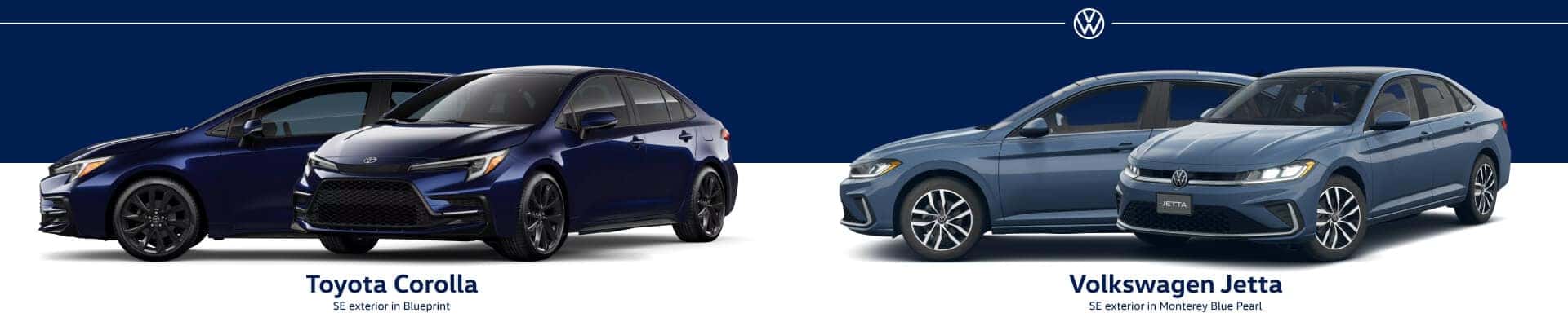 VW Jetta SE & Toyota Corolla SE