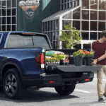 2020 Honda Ridgeline cargo space with flowers