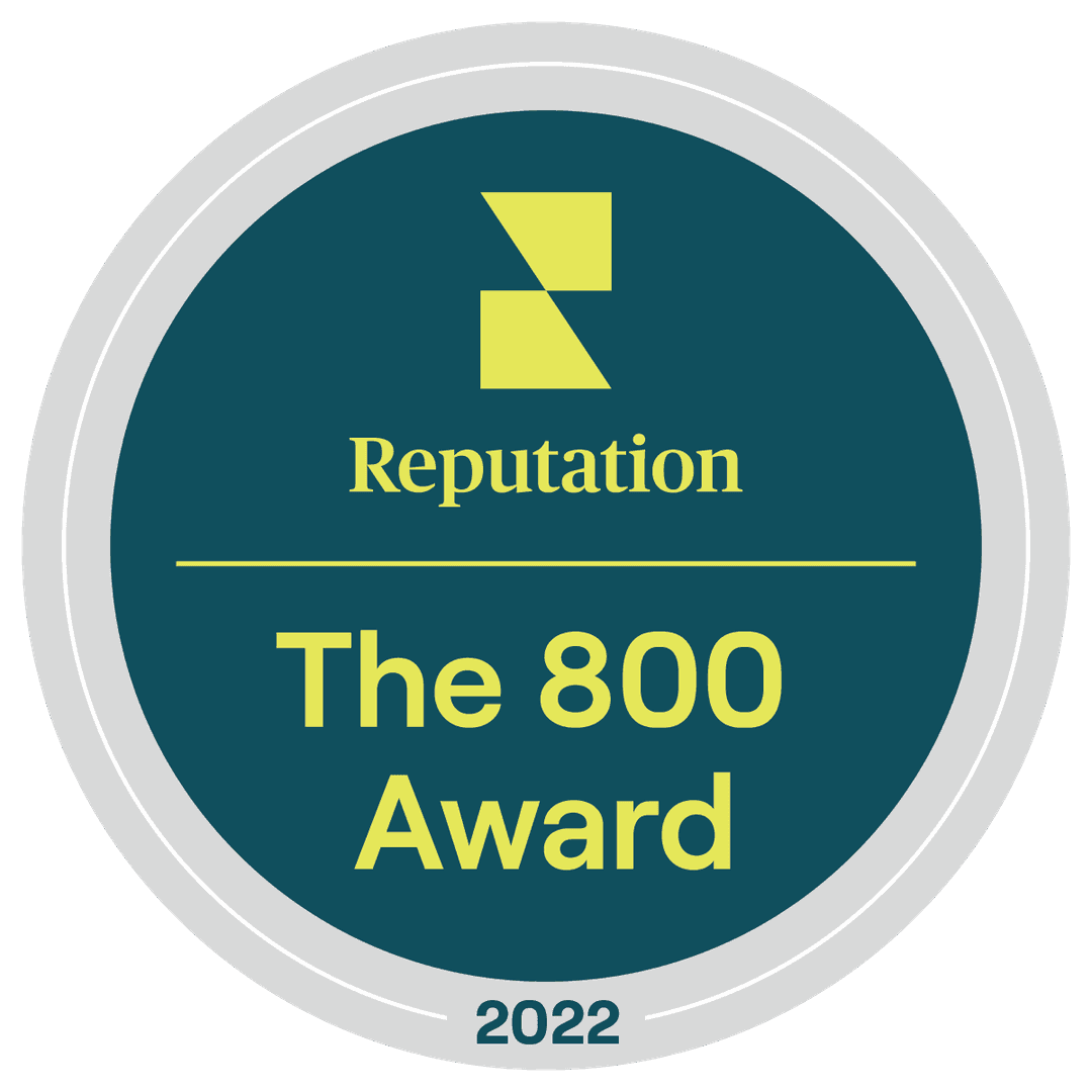 2022 Reputation.com The 800 Award