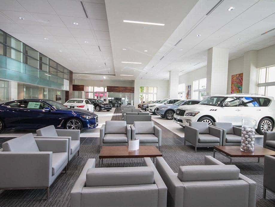 Photos of INFINITI of Coral Gables Dealership Facility Interior, Showroom