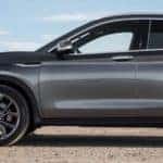 2020 INFINITI qx50 parked in the desert