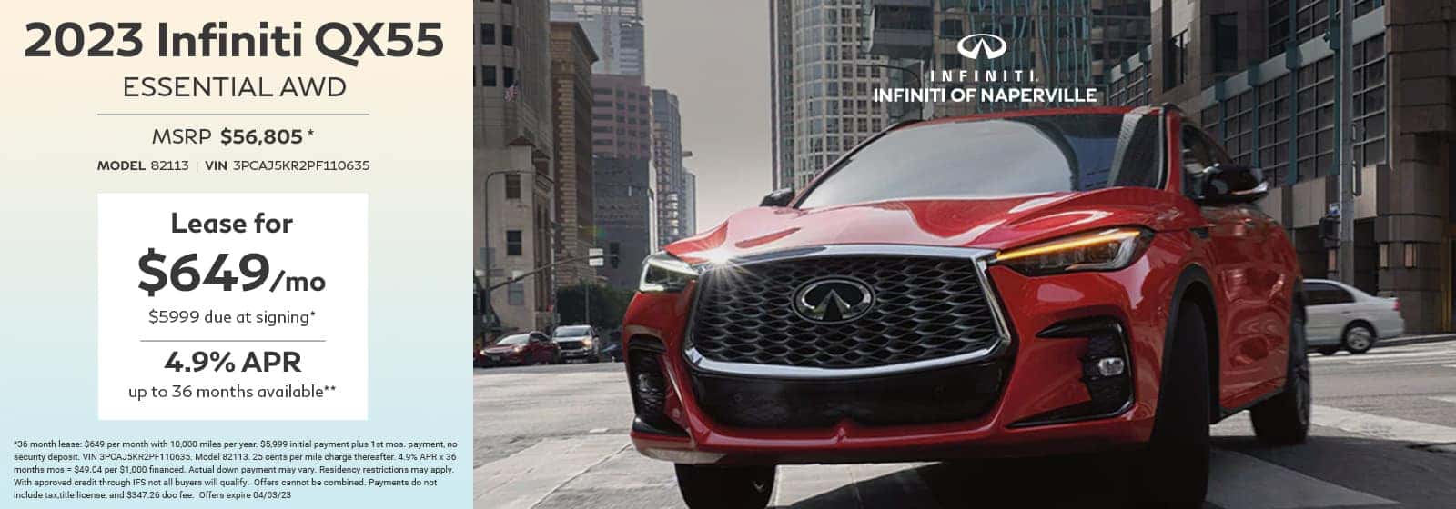 2023 QX55 Essential AWD