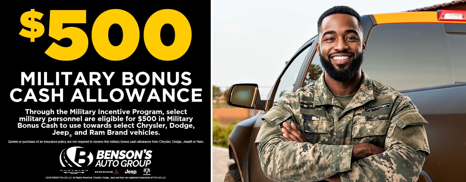 $500 Military Bonus