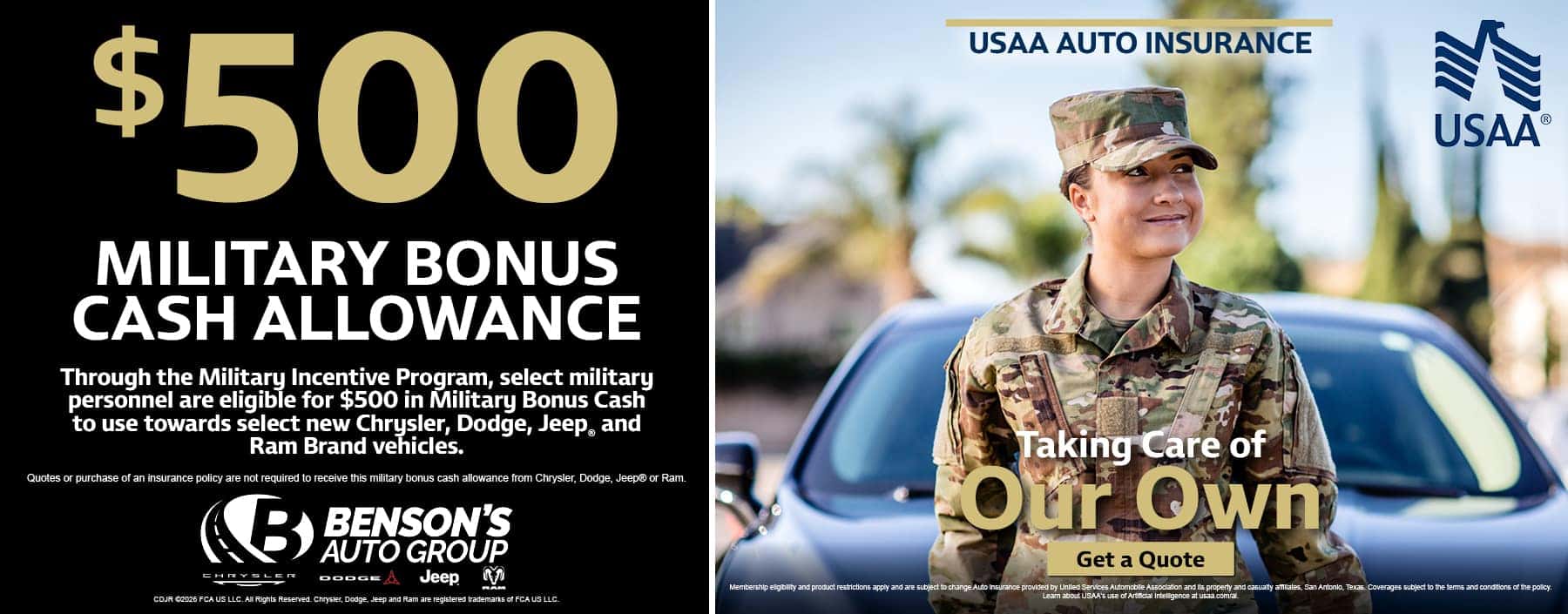 $500 Military Bonus