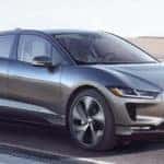 man driving jaguar i pace
