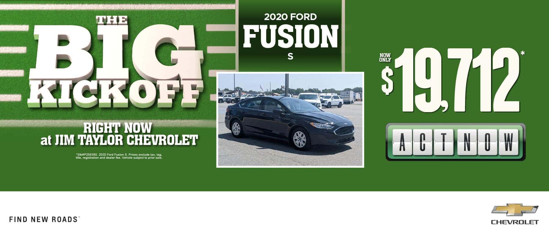 2020 Ford Fusion S $19,712