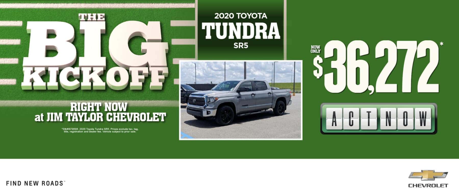2020 Toyota Tundra SR5 $36,272