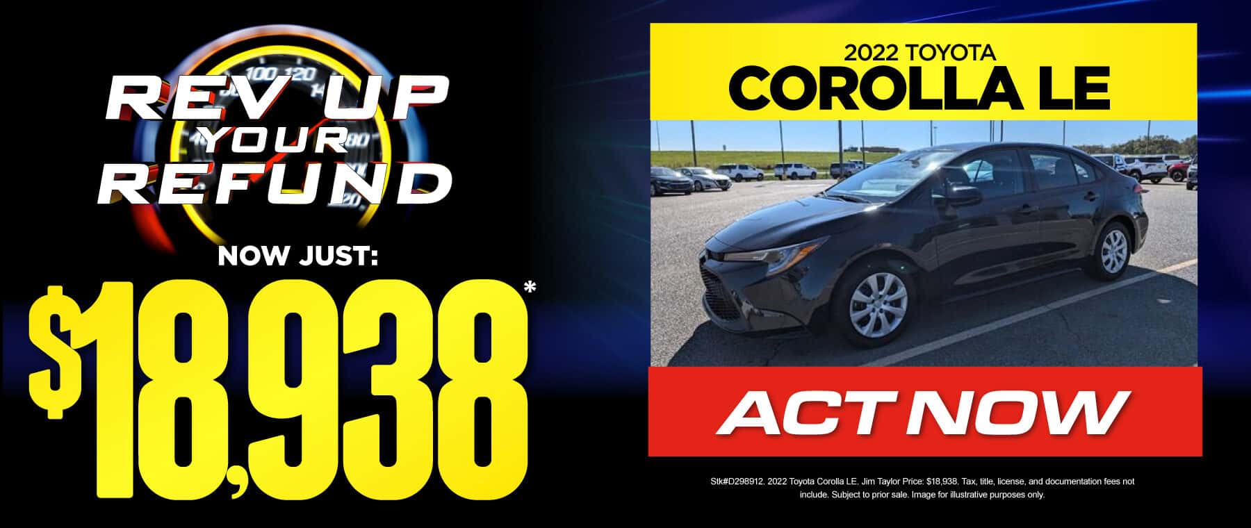 2022 Toyota Corolla LE $18,938