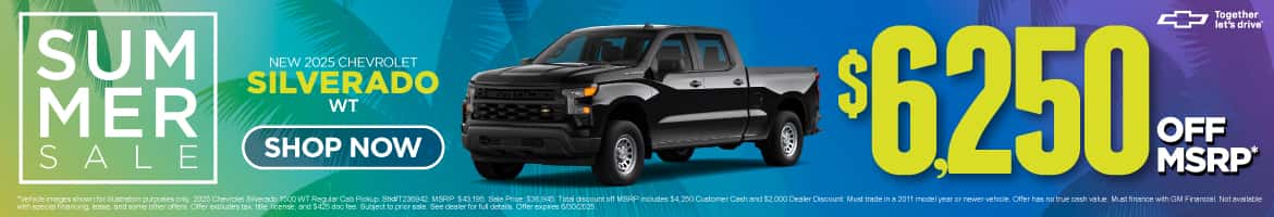 New 2025 Chevrolet Silverado 1500 WT $6,250 Off MSRP*