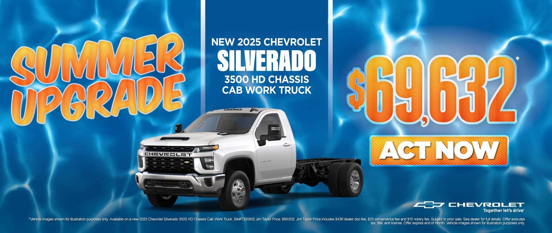 New 2025 Chevrolet Silverado 3500 HD Chassis Cab Work Truck $69,632*