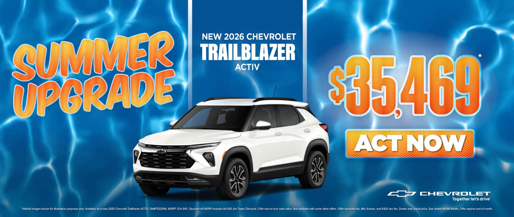New 2026 Chevrolet Trailblazer ACTIV $35,469*