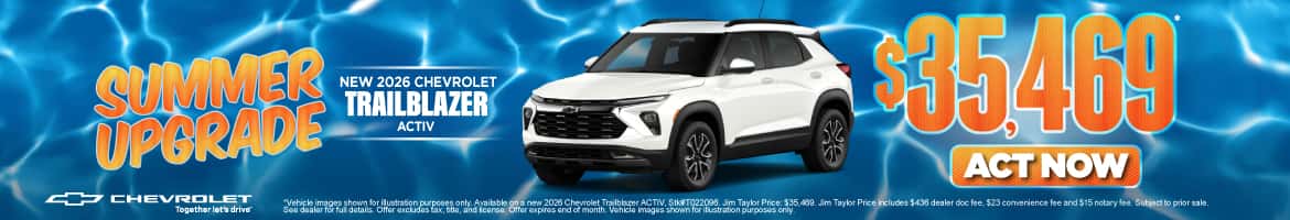 New 2026 Chevrolet Trailblazer ACTIV $35,469*