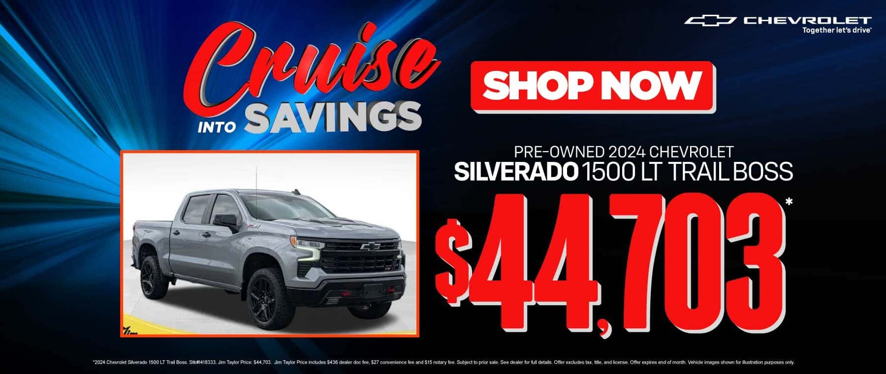 Pre-Owned 2024 Chevrolet Silverado 1500 LT Trail Boss "$44,703* LINK TO VEHICLE"