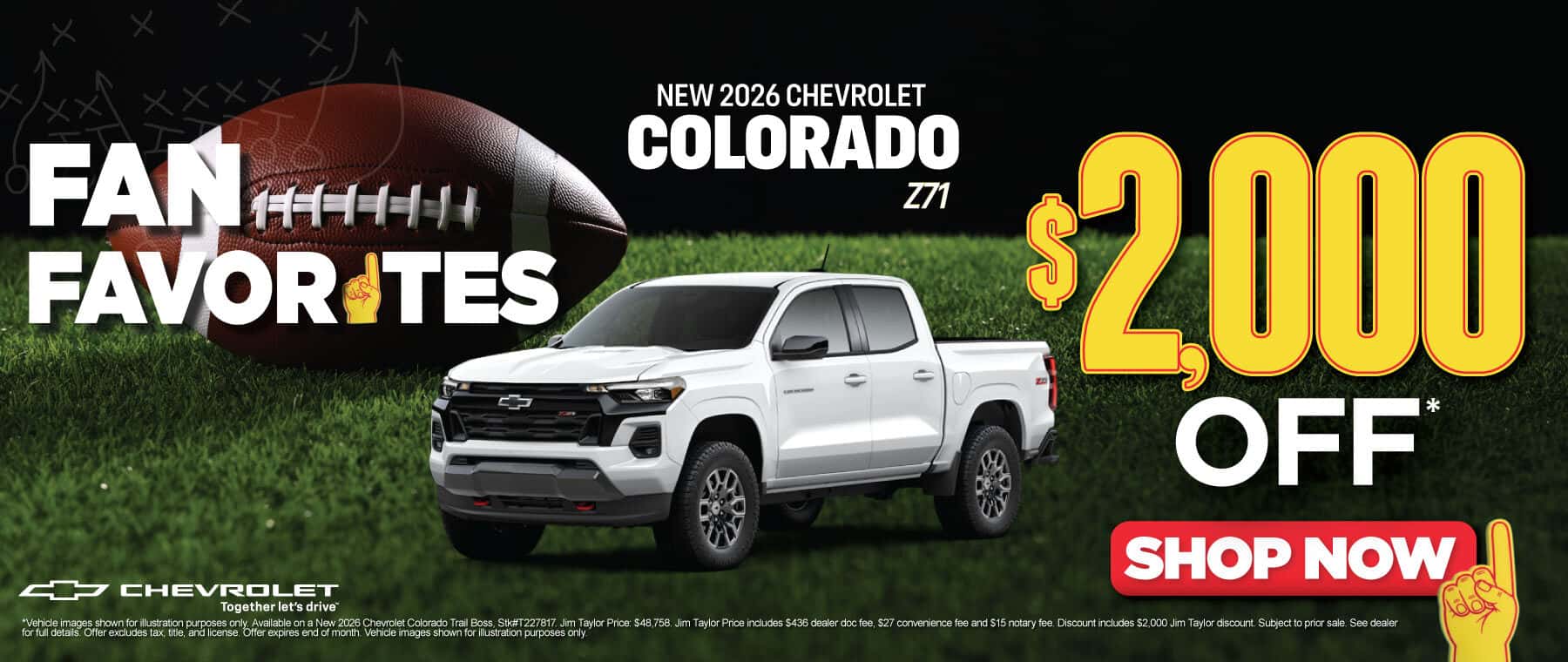 New 2026 Chevrolet Colorado Z71 $2,000 Off*