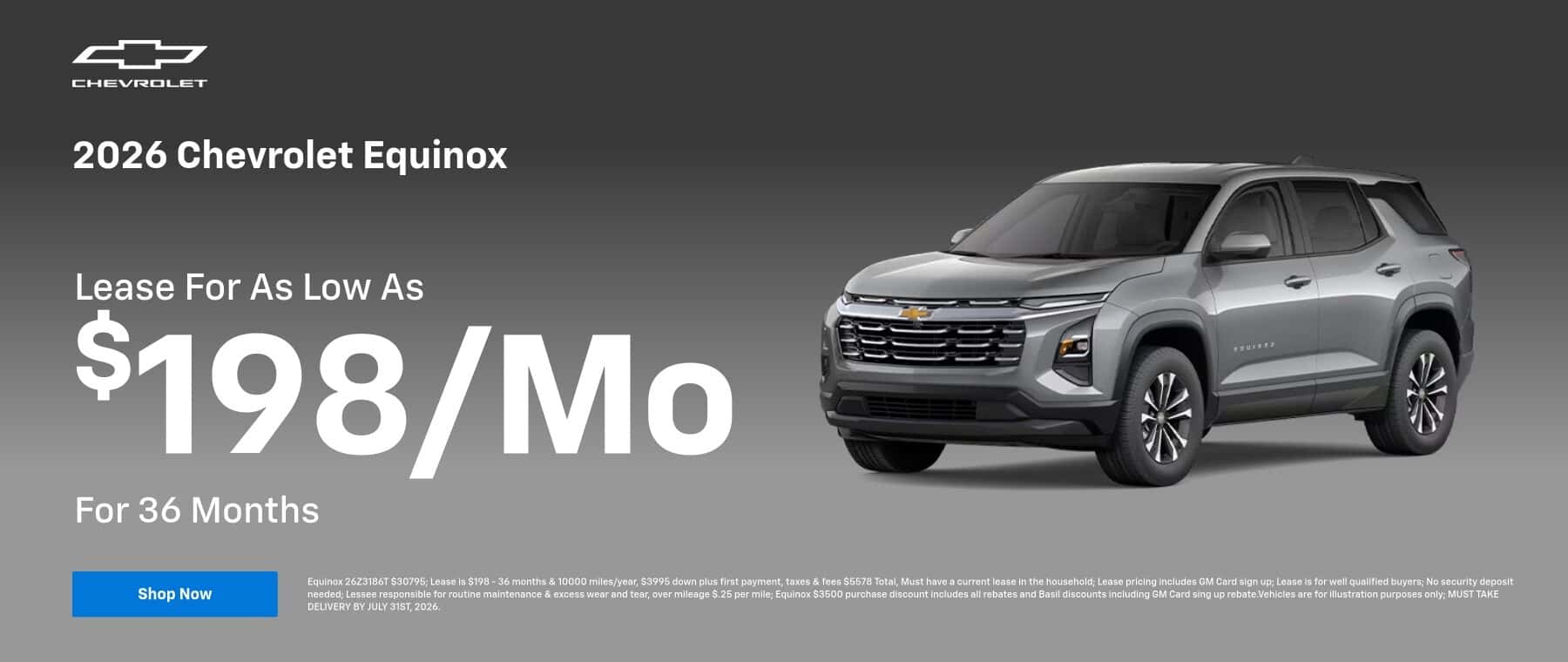 $198 Equinox Lease