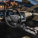 Leather interior of the 2018 Toyota Avalon in Ohio