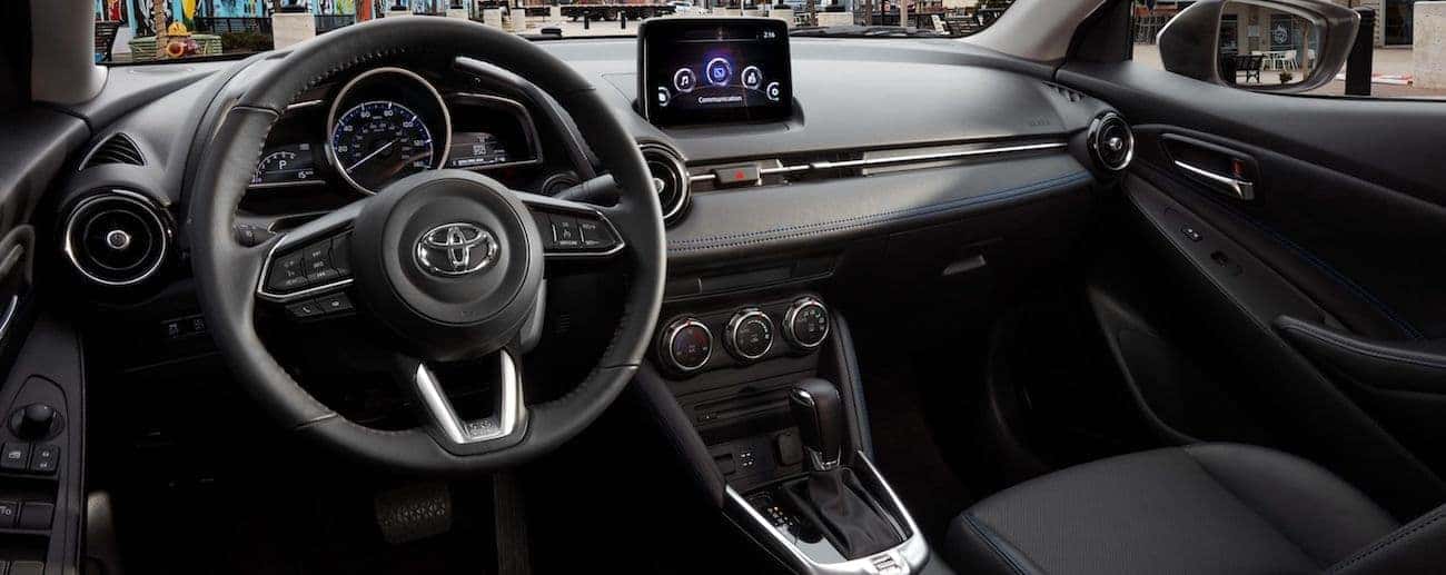 The hight tech interior of the 2019 Toyota Yaris