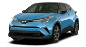 A blue 2019 Toyota C-HR