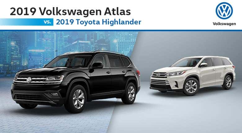 2019 Volkswagen Atlas Vs Toyota Highlander Cincinnati Oh