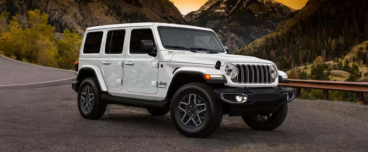 Bright White Jeep Wrangler 2025