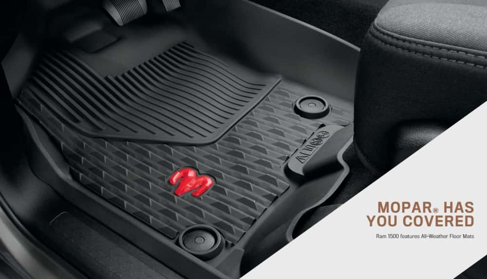 Black Ram 1500 Mopar All-Weather Floor Mats