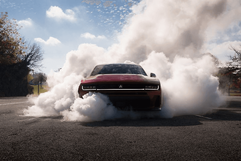 Dodge Charger Burning Rubber