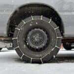 Traction tires in snow