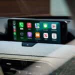 Interior of a Mazda CX-90 with an infotainment screen