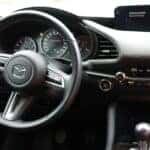 Interior of a Mazda car