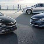 2020 kia optimas parked in a circle by the ocean