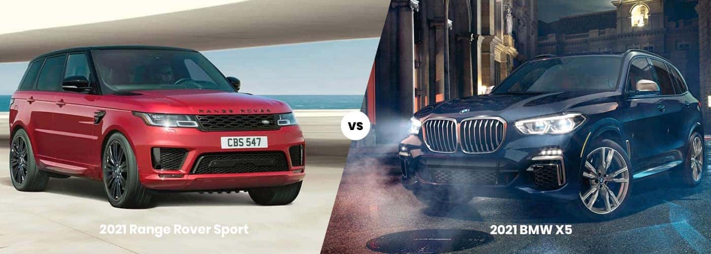 2021 Range Rover Sport vs. 2021 BMW X5 Land Rover Englewood