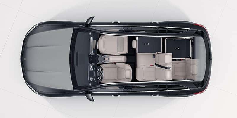 Mercedes-Benz GLB Interior Top Down View