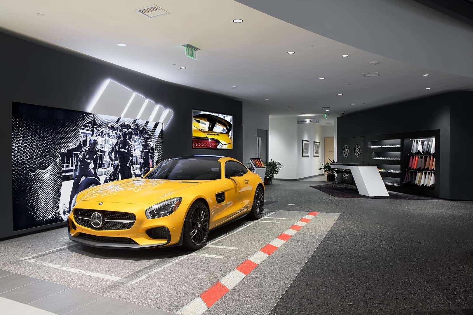 AMG showroom display