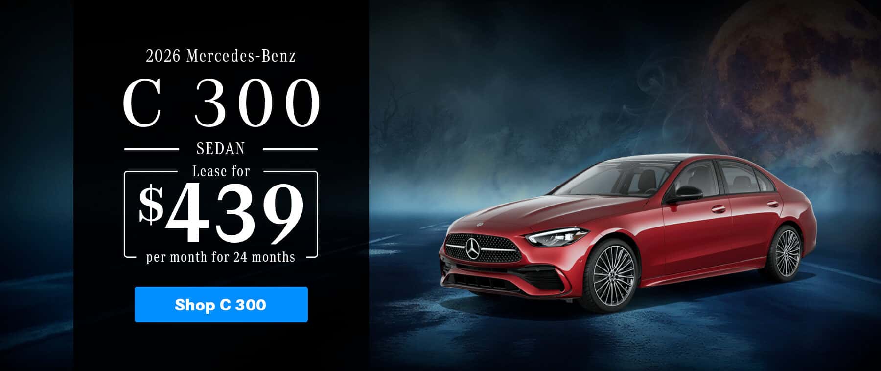 New Mercedes-Benz C 300 Sedan Lease Promo