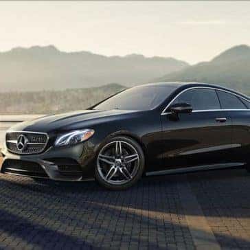 2018 Mercedes Benz E Class Coupe mountains