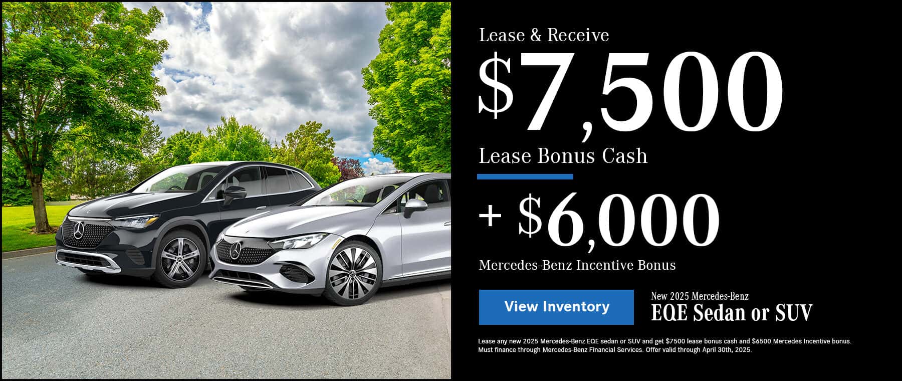 2025 EQE EV Promo