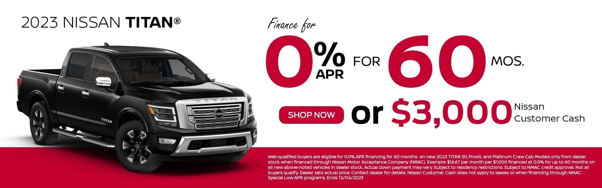 2023 Nissan Titan Finance Special Offer