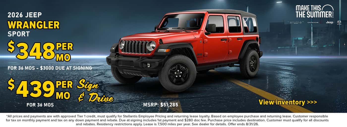 2026 Jeep Wrangler Sport