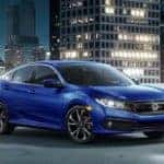 2019 Honda Civic Blue Exterior