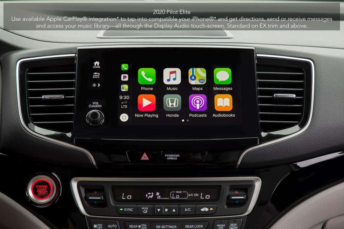 2020 pilot elit apple carplay