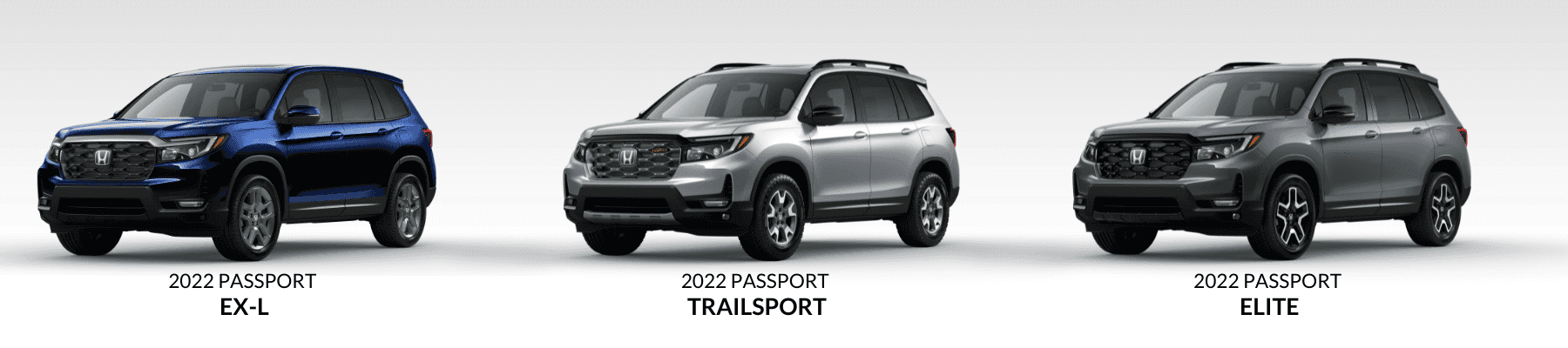 2022 Honda Passport trim lineup