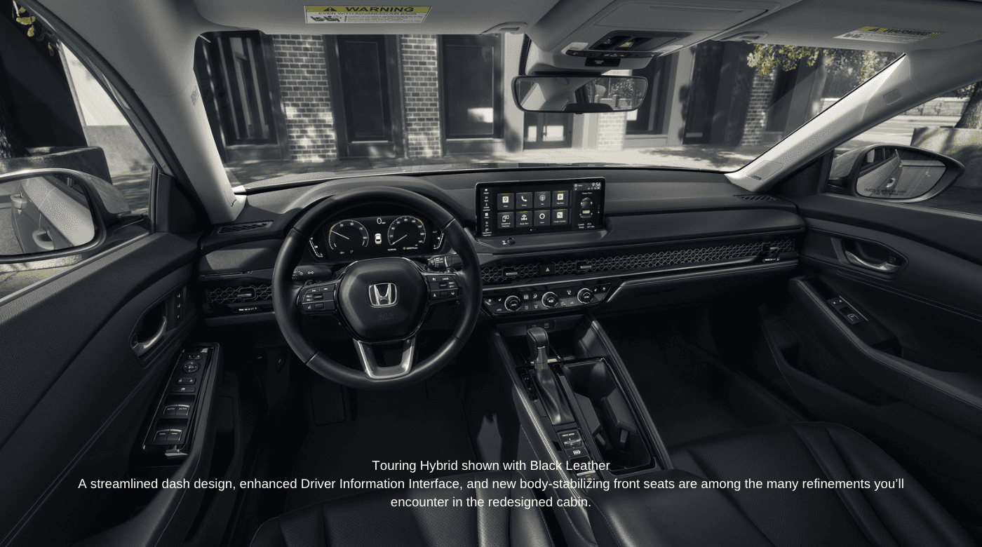 2023 Accord Touring interior front 2
