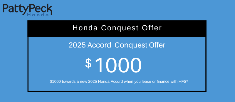 2025 Honda Accord Sedan Conquest Offer